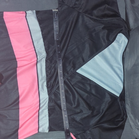 Black and Pink Colorblock Midi Dress 16/2XL - Picture 8 of 12